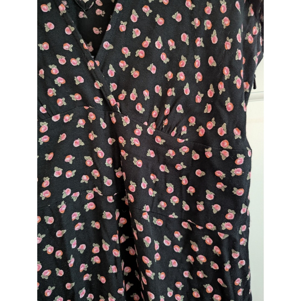 Free People Womens Size 8 Floral Mia Pants Outfit Wide Leg Jumpsuit Ditzy Romper - Picture 6 of 9